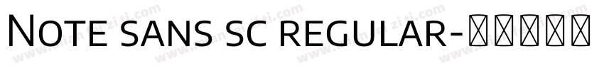 Note sans sc regular字体转换